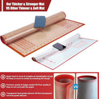 Extra Large Silicone Pastry Mat 34x26 Inch - Nonstick Baking Mats with Measurements, Great for Dough Rolling, Pastry, Pie Crust, Fondant, Cookies, Bread, Pasta, Pizza, Counter Mat