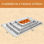 6 Pack Half Size Baking Sheet Pans, Aluminum Commercial Cookie Sheets Non-Stick, 18"x13"