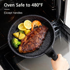 GiPP Ceramic Pots and Pans Set Non Stick, Nonstick Detachable Handle Cookware Sets, Healthy Non Toxic PFAS PFOA & PTFE Free, Dishwasher ＆Oven Safe, Induction Kitchen Pot and Pan, 15 Piece Grey