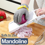 Dowellife Comfortable ANSI A9 Cut Resistant Glove Food Grade, Mesh Metal Kithcen Glove for Chef Oyster Shucking Mandoline Knife Butcher Meat Cutting(Medium-3 Pcs)