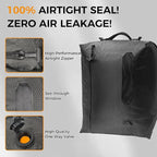 ZPO Vacuum Travel Bags with Wireless Electric Pump (2 Pack), IP67 Waterproof Reusable Compression Packing Cubes with Transparent Window, Space Saver Storage Bags for Clothes, Luggage & Suitcase