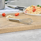 Restaurantware-German Standard 7.3 Inch French Whisk, 1 Dishwashable Kitchen Wire Whisk - Ergonomic Handle, Durable, Stainless Steel French Whip, For Blending, Stirring, Mixing Of Ingredients