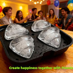 Poop Ice Cube Mold - Large 4-Cube Funny Prank Ice Molds for Cocktails, Whiskey & Parties | Novelty Ice Trays for Poop Soap & Gags