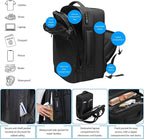 Vacuum Travel Backpack, 70L Expandable Air Vacuum Backpack for Travel, Vacpack Travel Vacuum Bags with Pump, TSA Lock, USB Charging Port, Waterproof