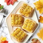 6 Cup Square English Muffin Pan with Lid Straight Side Hamburger Burger Bun Egg Sandwich Frittata Cinnamon Roll Focaccia Quiche Pancake Nonstick Baking Tin Tray Mold