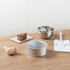 Restaurantware-Met Lux 6 x 3 Inch Straight-Sided Baking Tins, 12 Round Cake Pans - Oven-Ready, Freezable, Anodized Aluminum Round Baking Pans, Greaseproof, For Layer Birthday Cakes