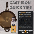 Backcountry Iron 6 Inch Smooth Wasatch Pre-Seasoned Round Cast Iron Skillet