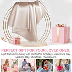 Mulberry Silk Pillow Cases Queen Size with Hidden Zipper, Ultra Smooth and Soft Breathable Cooling Silk Satin Pillowcase for Hair and Skin, Gifts for Women Men (Champagne, 20x30 Inches, 1 Pack)