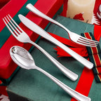 Liacere 200Pcs Silver Plastic Cutlery - Silver Plastic Silverware- Disposable Silverware - 100 Forks, 50 Spoons, 50 Knives Perfect for Wedding＆Christmas