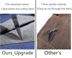 Denifiter Knife Cases Organizer-Durable Waxed Canvas With Cut Resistant Lining -knife Roll 5 Pockets (Black-One)