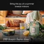 Voluspa French Cade Lavender Candle, 18 oz, Coconut Wax Blend, Scented Candles for Home, 100 Hour Burn Time, Candle Jars