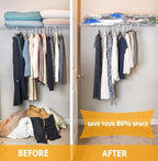 Vacuum Storage Bags 6 Large, Plastic Packaging Bags,Space Saver Bags for Clothes, Pillows, Comforters, Blankets, Bedding(NO PUMP)