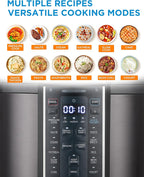 Midea 12-in-1 Electric Pressure Cooker, 6 Quarts, 12 Presets, Multi-Functional Programmable Slow Cooker, Rice Cooker, Steamer, Sauté Pan, Yogurt Maker, and More, Stainless Steel