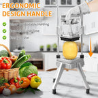 WICHEMI Commercial Chopper Vegetable Cutter Fruit Dicer w/3 Blades Commercial Onion Chopper Dicer Professional Food Dicer Heavy Duty Stainless Steel French Fry Cutter for Home Kitchen Restaurant Use
