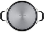 KitchenAid 84805 Hard Anodized Nonstick Stockpot with Lid, 8 Quart - Onyx Black