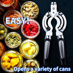 Jar Opener, Multi Jar Openers for Seniors, Stainless Steel Jar Lid Opener, Bottle Opener for Seniors with Arthritis, Weak Hands