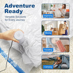 HOUSE DAY 10 Large Vacuum Seal Bags For Clothing Travel, 80% Space Saving Travel Vacuum Bags with Electric Pump, Vacuum Storage Bags For Clothes, Comforters, Bedding, Moving, Storage & Organization