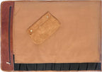 Leather Knife Roll Storage Bag, Elastic and Expandable 10 Pockets, Adjustable/Detachable Shoulder Strap, Travel-Friendly Chef Knife Case (Peanut, Canvas)