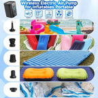 Travel Vacuum Storage Bags Combo Portable Wireless Electric Pump,9 Pack Compression Bags for Travel,Space Saver Vacuum Storage Bags for Clothing and Luggage