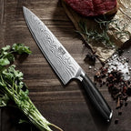 HOSHANHO 5 Pieces Knife Set, Professional Powder Steel Chef Knife Set, Ultra Sharp Japanese Kitchen Knives Set with Ergonomic Pakkawood Handle