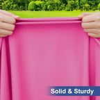 homing Rectangle Table Cloth Cover, Waterproof Polyester Elastic Fitted Tablecloth, Fits for 6 Foot Folding Tables, Washable Table Protector for Picnic, Camping, Outdoor (Rose Pink, 30" x 72")