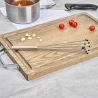Restaurantware-German Standard 12.6 Inch Ball Whisk, 6 Kitchen Whisks With Silicone Balls - Ergonomic Handle, Dishwashable, Stainless Steel Manual Egg Beater, Durable, For Whisking, Stirring, Mixing