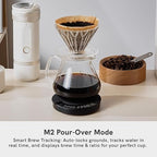 OutIn Claro Portable Coffee Scale, Espresso Scale 2kg/0.1g Accurate Measurement, Pour Over Coffee Scale Multiple Modes, Timer Function, Rechargeable, with Protective Bag