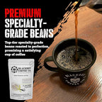 Blackout Coffee French Vanilla Flavored Ground Coffee – Smooth Taste, Guilt-Free Indulgence – Freshly Roasted 12oz Pouch, American Made