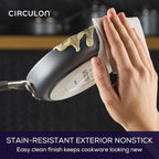Circulon A1 Series with ScratchDefense Technology Nonstick Induction, Mini Frying Pan/Skillet, Metal Utensil Safe, 6.25 Inch Open Fry Pan - Graphite
