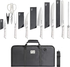 Cangshan HELENA Series German Steel Forged BBQ Knife Set (White, 9-Piece Bag Set)