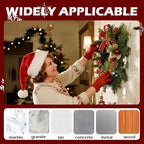 Suction Cup Hooks for Wreaths on Glass, 2026 Upgrade No Drill Towel Hooks Stainless Steel Waterproof Suction Cup Hooks, Wreath Hanger for Front Door for Kitchen, Bedroom (2, Black)