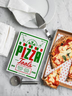 Printworks The Essentials, Pizza Tools – Pizza Cutter & Server Spatula Set with All the Accessories You Need in an Elegant Book-Style Case