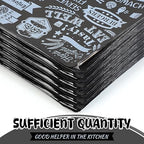 Outus 600 Pcs 12 x 12 Inch Deli Wax Paper Sheets Grease Resistant Tray Basket Liners Newsprint Paper Water and Grease Proof Sandwich Wrapping Square Hot Dog Wrappers for Food Baking (Black)