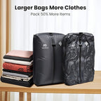 Vacuum Bags for Travel, IP67 Reusable Vacuum Seal Bags for Clothing with Electric Pump, Vacuum Seal Packing cube for Suitcases, Backpack & Travel (1PC+Pump)