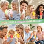 Silicone Popsicle Molds for Toddlers, 6-Cavity x 2oz Food-Grade Ice Pop Mold, Reusable DIY Fresh Fruitsicle Frozen Treats Maker (RED)