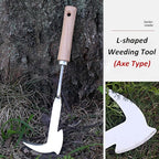 Weed Puller Tool, Manual Stainless Steel Weeding Tool, Axe Shape for Lawn Vegetable Garden Farm Planting