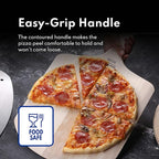 New Star Foodservice 50332 Restaurant-Grade Wooden Pizza Peel, 18" L x 16" W Plate, with 8" L Wooden Handle, 26" Overall Length