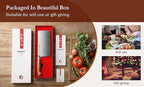 HEZHEN Cleaver Knife 7.1 inch, German 1.4116 Steel & Ergonomic Red Wood Handle, Sharp Meat Cleaver for Meat Cutting Vegetable Slicing