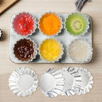 pson 20Pcs 2.75 Inch Egg Tart Molds, Non-Stick Aluminum Mini Tart Pans for Baking Tarts, Pies, Cupcakes, Muffins, Pudding, and Desserts