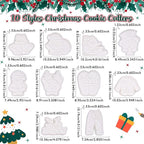 Flycalf Christmas Cookie Cutters Reindeer with Plunger Stamps Holiday PLA Baking Accessories Cutter Molds Gifts Decorative Party 3.5" Kitchen Cake Supplies