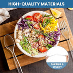 [600 Count] Clear Plastic Utensils 600 Disposable Forks Silverware Bulk Forks Bulk Heat Resistant Heavy Duty Silverware