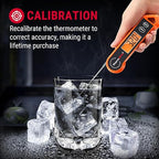 ThermoPro TP19H Digital Meat Thermometer for Cooking with Ambidextrous Backlit and Motion Sensing Kitchen Cooking Food Thermometer for BBQ Grill Smoker Oil Fry Candy Instant Read Thermometer