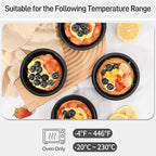 8 Pcs 4 Inch Mini Pie Pan Pie Tins Round Mini Tart Pans, Carbon Steel Mini Pizza Pan Nonstick Quiche Pans for Baking Small Bakeware Set for Oven & Dishwasher Safe