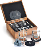 Old Fashioned Whiskey Glasses – Set of 2 – Bourbon Glasses for Men & Women – Gift Boxed Crystal Scotch Glasses for Cocktails & Spirits
