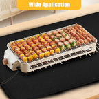 24" x 31" Rectangular Grill Mat, Fire Pit Mat Fireproof Under Grill Mat Oil-Proof Waterproof BBQ Pad for Outdoor Grill Accessories, Heat Resistant Protective Deck and Patio Mat Fire Resistant Pad