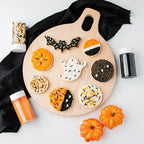 Sweets Indeed Dye-Free Halloween Sprinkles 4-Pack – 11.57 oz Natural Spooky Decorating Set | Sprinkle Mix, Ghost Confetti, Orange Sugar & Black Sugar | Edible Dye-Free Cake & Cupcake Decorations