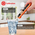 ThermoPro Digital Instant Read Meat Thermometer for Grilling Waterproof Kitchen Food Thermometer with Calibration & Backlight Smoker Oil Fry Candy Thermometer with Temperature Indicators