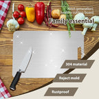 100% Pure Titanium Cutting Boards for Kitchen Suitable for restaurant and home food Meat &Vegetable &Pizza Can be Washed in a Dishwasher Safe Tabla Para Picar Para Cocina (11.5"Lx8"W)