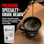 Blackout Coffee Climax Amaretto, Irish Cream & Kahlua Flavored Ground Coffee – Medium Roast, Smooth Taste, Guilt-Free Indulgence – Freshly Roasted 12oz Bag, American Made