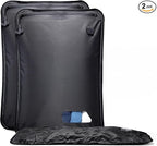Essential Vacuum Bags for Travel Luggage, Reusable Compression Bags for Checked Suitcases, Vacuum Seal Spacesaver for Cloth Packing(2 Medium No Pump)